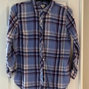 Talbots button down two patterned top